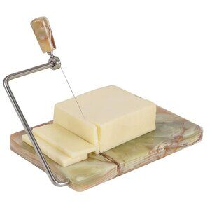 Artreestry Handmade Marble Cheese Slicer with Replacement Wires
